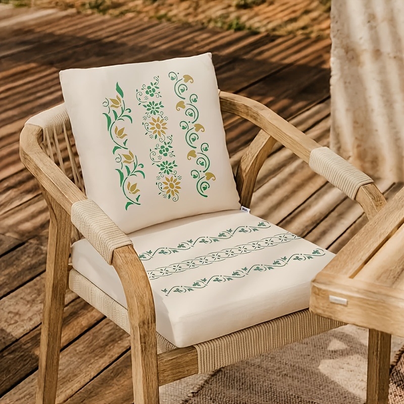 Dailės šablonai, 12 vnt., PET medžiaga, nėrinių dekoras, retro stilius, plastiniai iškirpimai