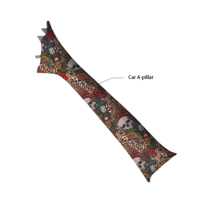 Автомобилен интериор: самозалепваща полиестерна облицовка за ABC колони и таван, едночастова облицовка, устойчива на надраскване и износване, анти отпечатъци и мазни следи, универсално монтиране