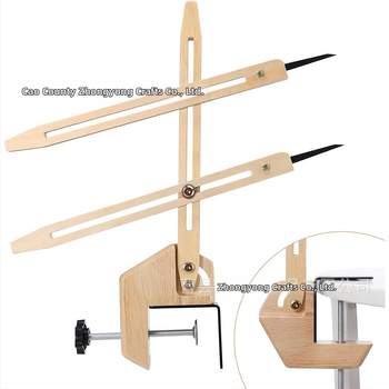 Дървен инструмент за оформяне и позициониране на глинени изделия с подравняване на височината — мултифункционален помощник за довършване и оформяне