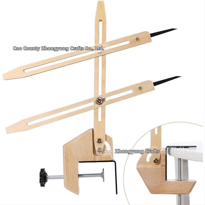 Дървен инструмент за оформяне и позициониране на глинени изделия с подравняване на височината — мултифункционален помощник за довършване и оформяне