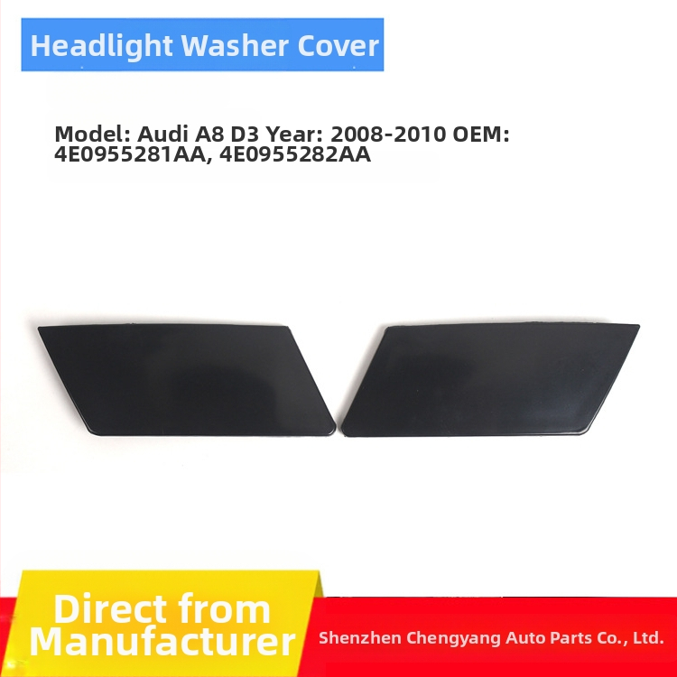 Капак за система за миене на фарове Audi A8 D3 (2008–2010) – части 4E0955281AA и 4E0955282AA