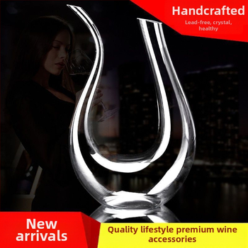 Krištolo stiklo dekantorius su arfos motyvu ir U formos gulbės dizainu, talpa 1–100 ml, Nine Zero Family prekės ženklas, naujas kinietiškas stilius
