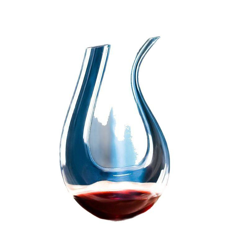 Krištolo stiklo dekantorius su arfos motyvu ir U formos gulbės dizainu, talpa 1–100 ml, Nine Zero Family prekės ženklas, naujas kinietiškas stilius