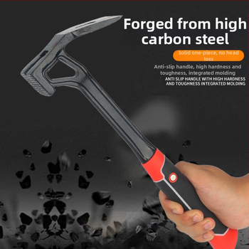 Pro-built universalus sodo įrankis agropramonės sektoriui su adze, hoe, digging pickaxe, hammer ir weeding tool