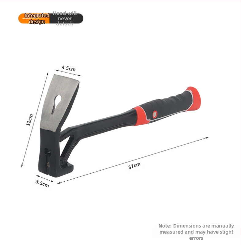 Pro-built universalus sodo įrankis agropramonės sektoriui su adze, hoe, digging pickaxe, hammer ir weeding tool