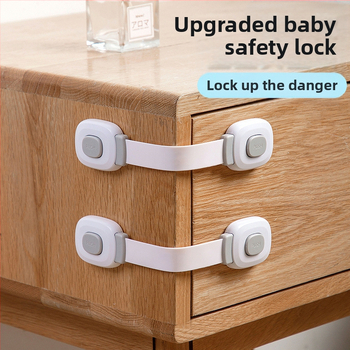 TUYU Višenamjenska sigurnosna brava za djecu s zaštitom od stiskanja, za frižider, ormar, ladicu i zahod