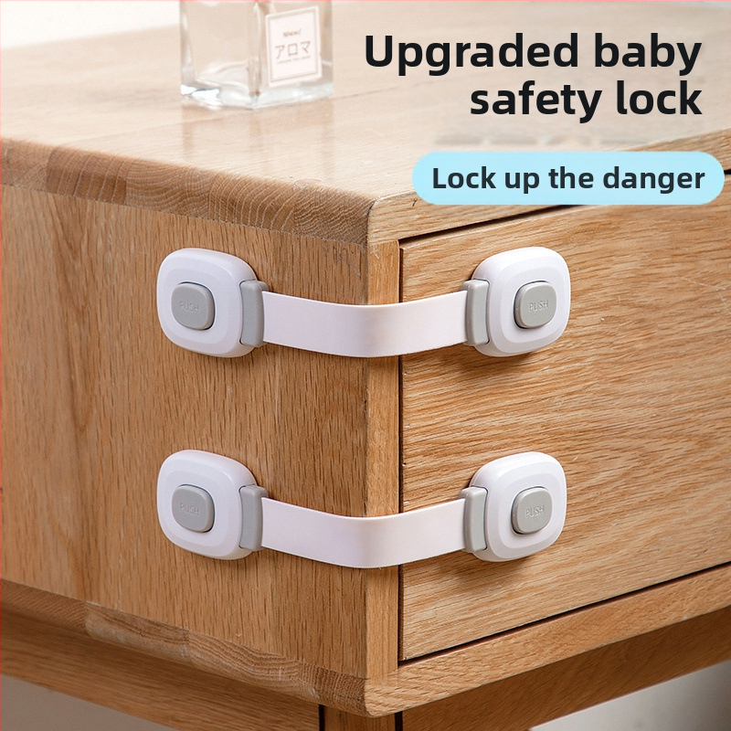 TUYU Многофункционален детски предпазен заключващ механизъм с защита от щипване – подходящ за хладилник, шкаф, чекмедже и тоалетна