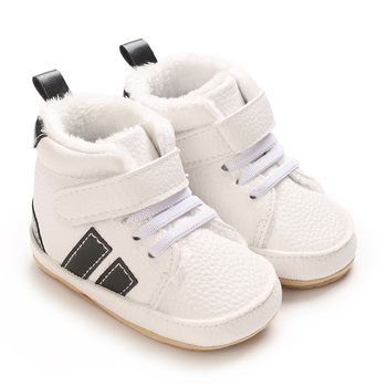 Παιδικά παπούτσια με PU άνω μέρος, υψηλό ύψος, casual στυλ, αντιολισθητικά και ανθεκτικά, Velcro κλείσιμο, για 12–36 μήνες