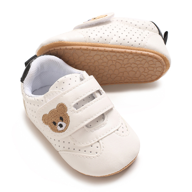 Детски маратонки за 12-36 месеца с PU горна част, дишащ дизайн, модел със животни, спортен стил