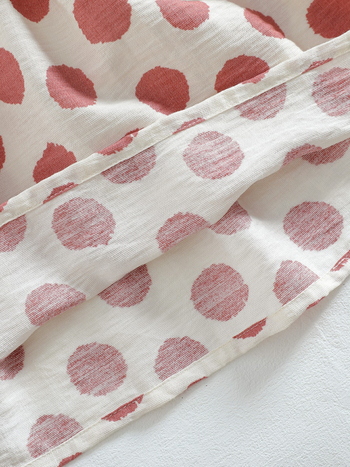 Φόρεμα κοριτσιών - γλυκό στυλ, κοντά μανίκια, πλεκτό ύφασμα, πουά μοτίβο, φόρεμα πριγκίπισσας