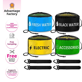 Shujin taška na skladovanie RV hadice, vodeodolná, skladacia, valcovitá, Oxford tkanina