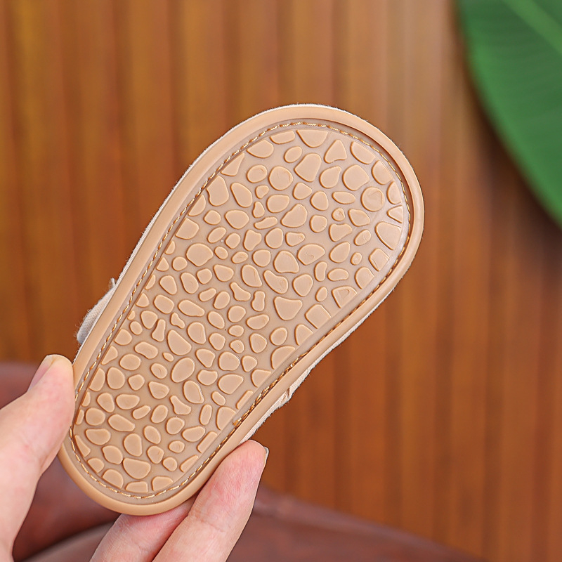 Dječje ljetne sandale — pamukov gornji dio, Velcro zatvaranje, ljeto, mekana protuklizna guma potplata s zaštitom prstiju (12–36 i 24–48 mjeseci)