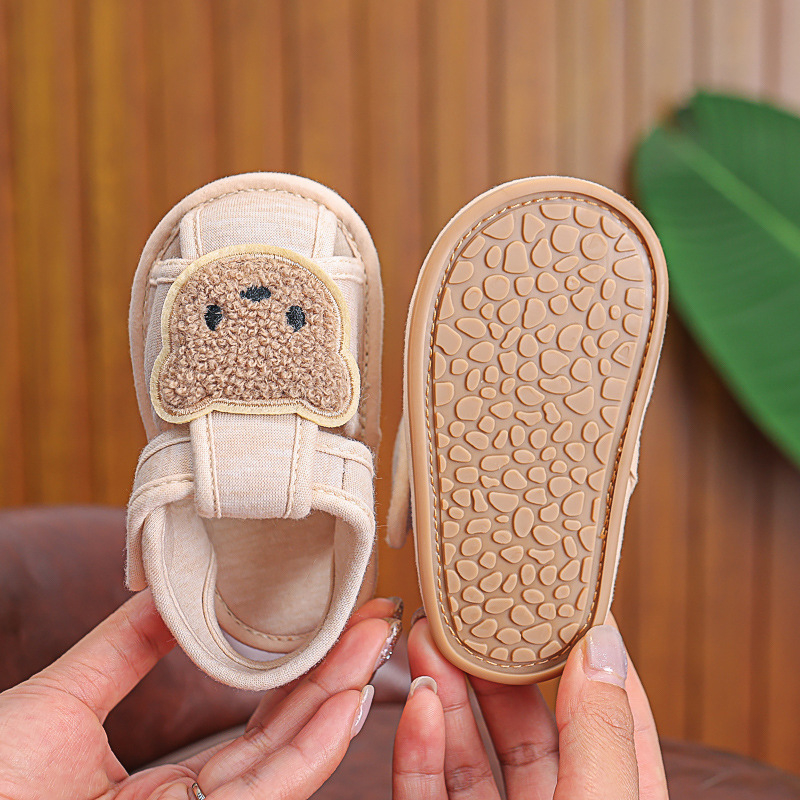 Dječje ljetne sandale — pamukov gornji dio, Velcro zatvaranje, ljeto, mekana protuklizna guma potplata s zaštitom prstiju (12–36 i 24–48 mjeseci)