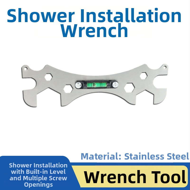 Ključ za ugradnju tuša, A3 čelik, galvanizirana površina, kombinirani ključ