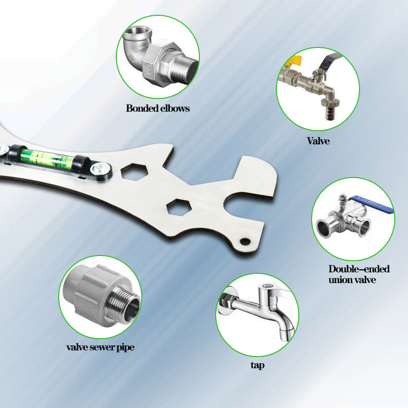 Душ монтажен ключ, A3 стомана, поцинкована повърхност, комбиниран ключ