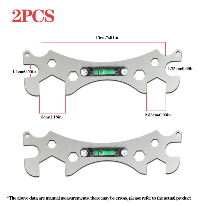 Душ монтажен ключ, A3 стомана, поцинкована повърхност, комбиниран ключ