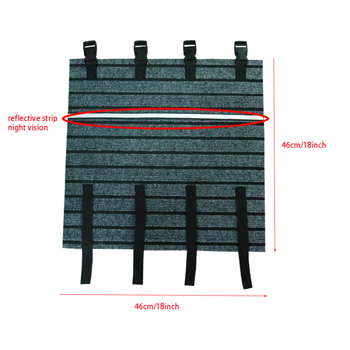 Kg0323 Πλακίδιο πεταλιού με ανακλαστικές λωρίδες – Αποσπώμενο αντιολισθητικό προστατευτικό κάλυμμα για σκάλες RV, Γενική συμβατότητα