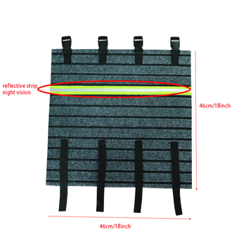 Kg0323 Πλακίδιο πεταλιού με ανακλαστικές λωρίδες – Αποσπώμενο αντιολισθητικό προστατευτικό κάλυμμα για σκάλες RV, Γενική συμβατότητα