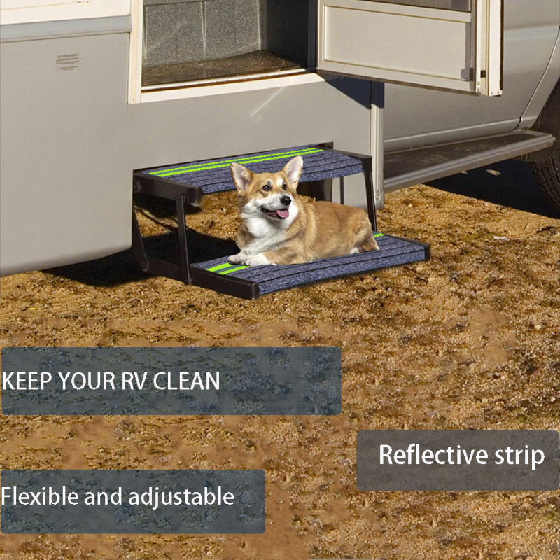 Kg0323 Pedalna podloga s reflektirajućim trakama – Uklonjivi protuklizni zaštitni pokrov za RV stepenice, Opća kompatibilnost