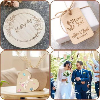 Bucăți rotunde de lemn pentru decorațiuni DIY – boxwood, lemn rotund, stil modern simplu