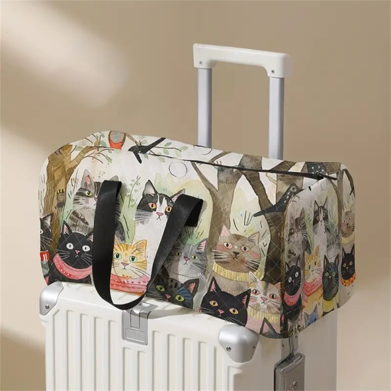 Putna torba s odjeljkom za cipele, poliester, kapacitet 20–35 L, digitalni tisak, ultralak i proširiva