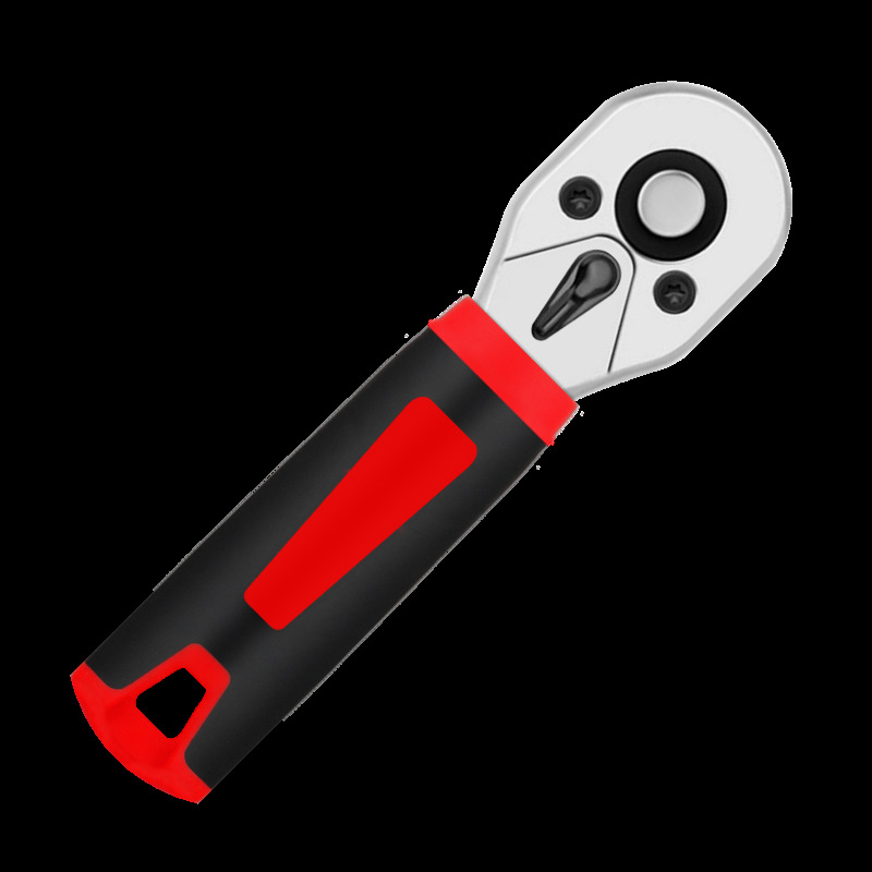 Гаечен ключ с гнезда, двупосочен 72-зъбен, висок въртящ момент, малка дръжка (Марка: Hi character ma; Материал: хром-ванадиева стомана; Повърхност: електроплатина; Вид: Socket wrench)