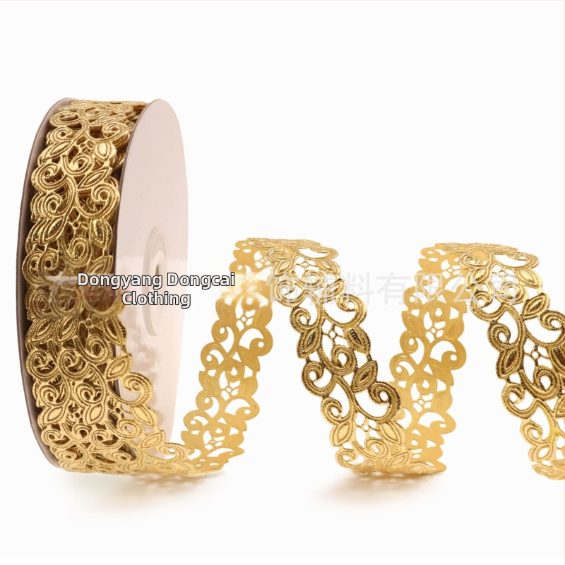 Dongcai винтидж бант с ажурен дупков дизайн за занаяти, опаковки за подаръци и домашна декорация