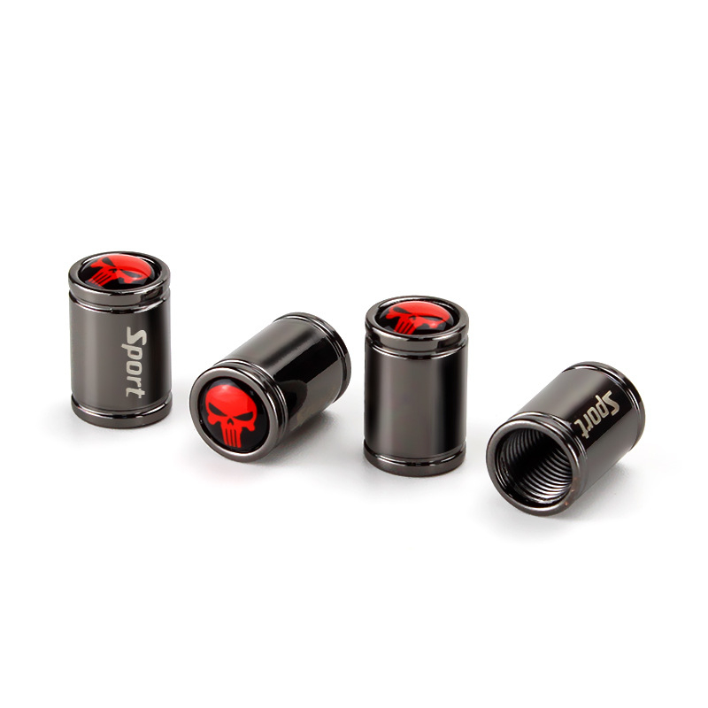 Универсална медна клапанна капачка за гума с дизайн на череп с дълги зъби, персонализирана от Lishijia