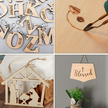 Πλάκα κομμένη με λέιζερ από κοντραπλακέ, Forest Life, μοντέρνο στυλ τέχνης, κατηγορία: άλλα ξύλινα προϊόντα