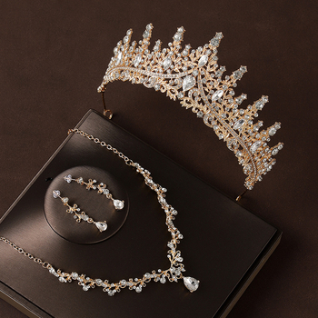 Baroko karūnos galvos aksesuarų rinkinys, medžiaga: lydinys