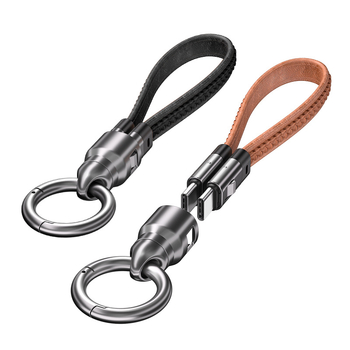 PD240W greito įkrovimo odinis kakliukas kabelis – USB-C ir Lightning, skirtas Android ir Apple įrenginiams, modelis A57