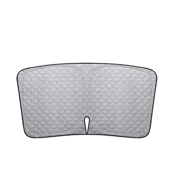 Mu Ten κάλυμμα ηλιοπροστασίας για το μπροστινό παρμπρίζ αυτοκινήτου, αλουμινόφυλλο, τοποθέτηση με snap-in, καθολική εφαρμογή