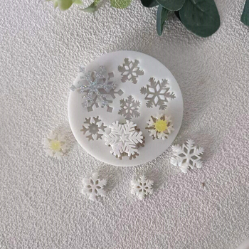 Szilikon tortaforma – karácsonyi hópehely, szabálytalan alak, fondant, csokoládé és tortadekorációhoz