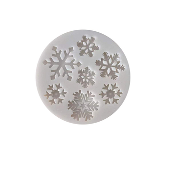 Φόρμα σιλικόνης για κέικ – Χριστουγεννιάτικη νιφάδα χιονιού, ακανόνιστο σχήμα, κατάλληλη για fondant, σοκολάτα και διακόσμηση κέικ