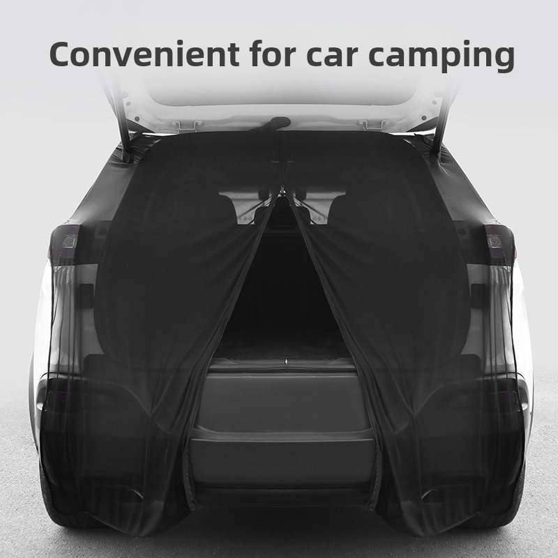 Мрежест екран за багажника на колата – прозрачен, против насекоми, мрежа от Ice Silk с висока плътност, подвесен тип