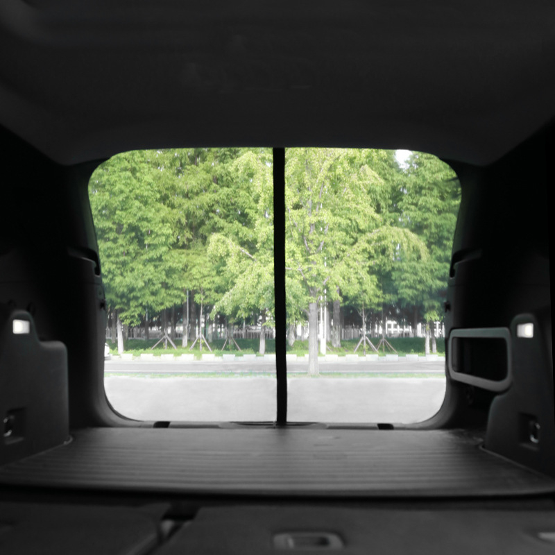 Automobilio galinių durelių tinklas – skaidrus, nuo vabzdžių, aukštos tankio Ice Silk tinklas, pakabinimo tipas