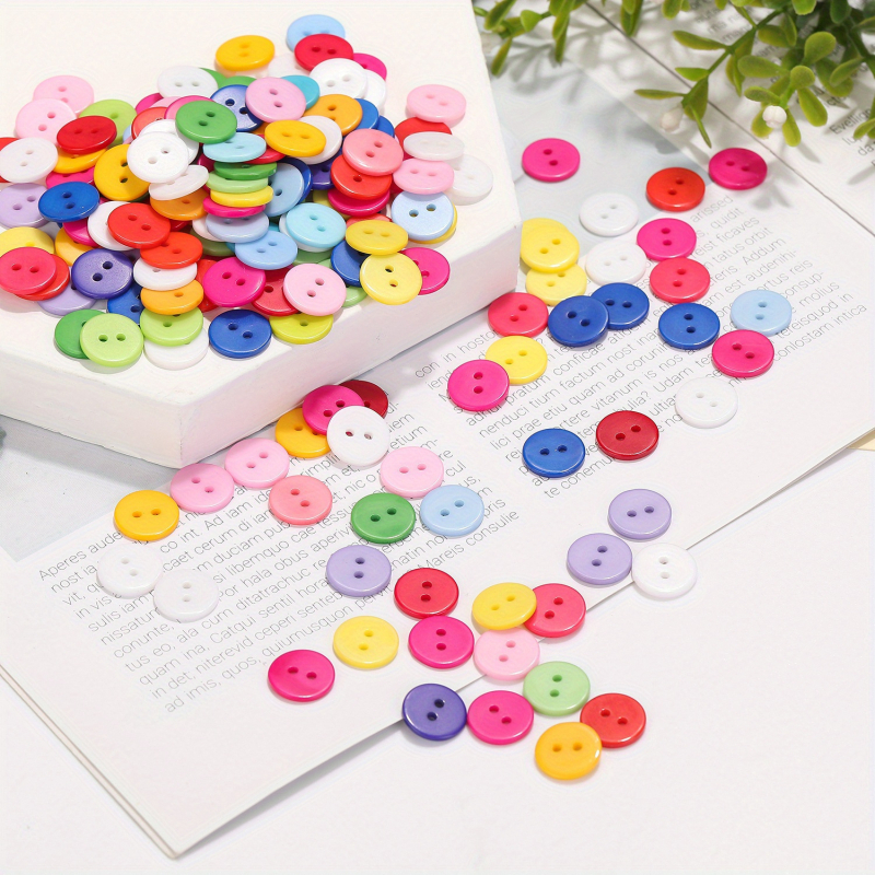 Junori DIY komplet gumba za djecu – plastični gumbi – dizajn srce‑medvjed