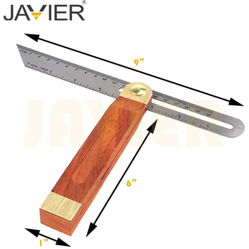 Ρυθμιζόμενος μετρητής γωνίας με λαβή από rosewood και ανοξείδωτο ατσάλι, μεταβλητός, JAVIER, ανάλυση 1