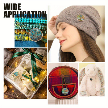 Корейски стил метални копчета с прозрачен ефект на капещо масло за върхни дрехи – DIY аксесоари, марка Grandma; есен 2024; за възрастни