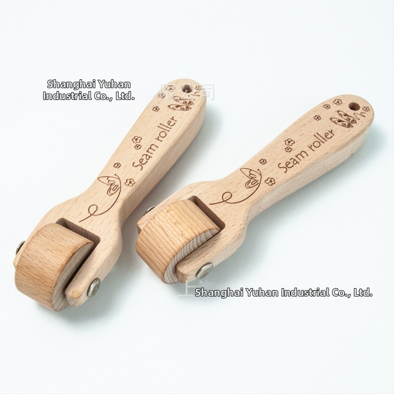 Ролка за шевове и пресоващ вал от буково дърво за пейчворк — инструмент за шиене DIY