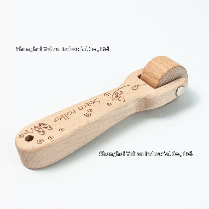 Ролка за шевове и пресоващ вал от буково дърво за пейчворк — инструмент за шиене DIY