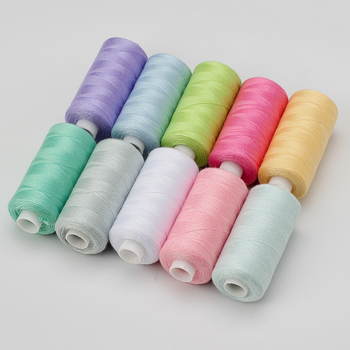 Poliesteres šujēšanas diegs šūšanai, zīmols Cloth Three