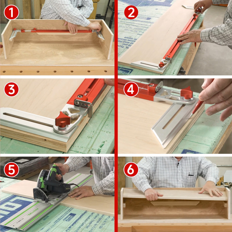 Schodová pravítka z hliníkovej zliatiny, nástroj na označovanie a meranie schodov, značka Onkel.J