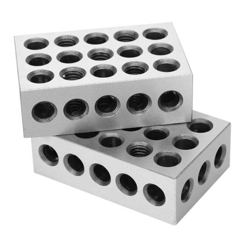 JAVIER paralēlie plākšņu bloki, 23 caurumi, konfigurācija 1-2-3, metriski un impērijas standarti