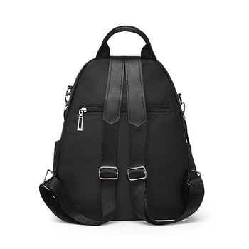 Nylon hátizsák szabadidős utazásokhoz (cipzáras zárás, vízálló, azonosító zseb, külső nyitott zseb)