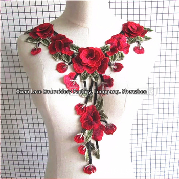 Дантелена украса за облекло; полиестерна прежда; подходящо за дамски дрехи, шапки и дънки