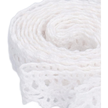 Дантелена лента за занаяти, млечна коприна, марка Други