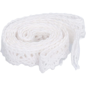 Дантелена лента за занаяти, млечна коприна, марка Други