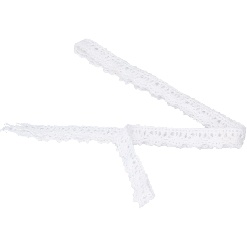 Дантелена лента за занаяти, млечна коприна, марка Други