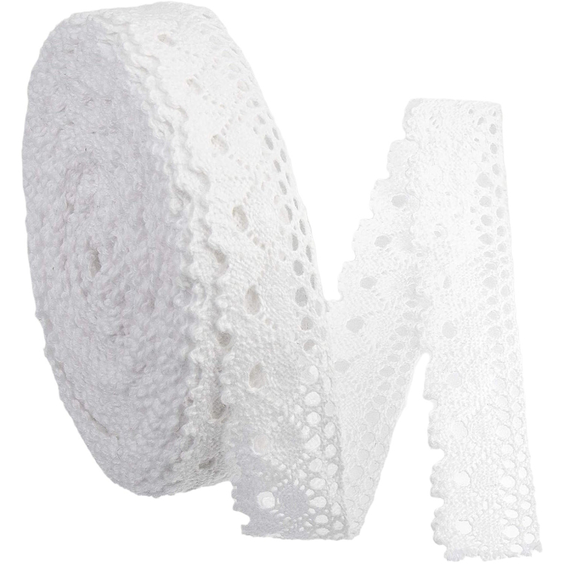 Дантелена лента за занаяти, млечна коприна, марка Други